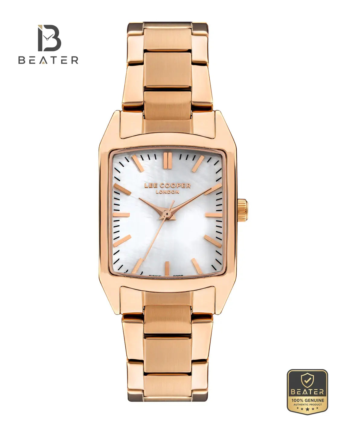 Lee Cooper LC07924.420 Women's Silver Dial Metal Bracelet Watch Front Dial View - Beater Main image