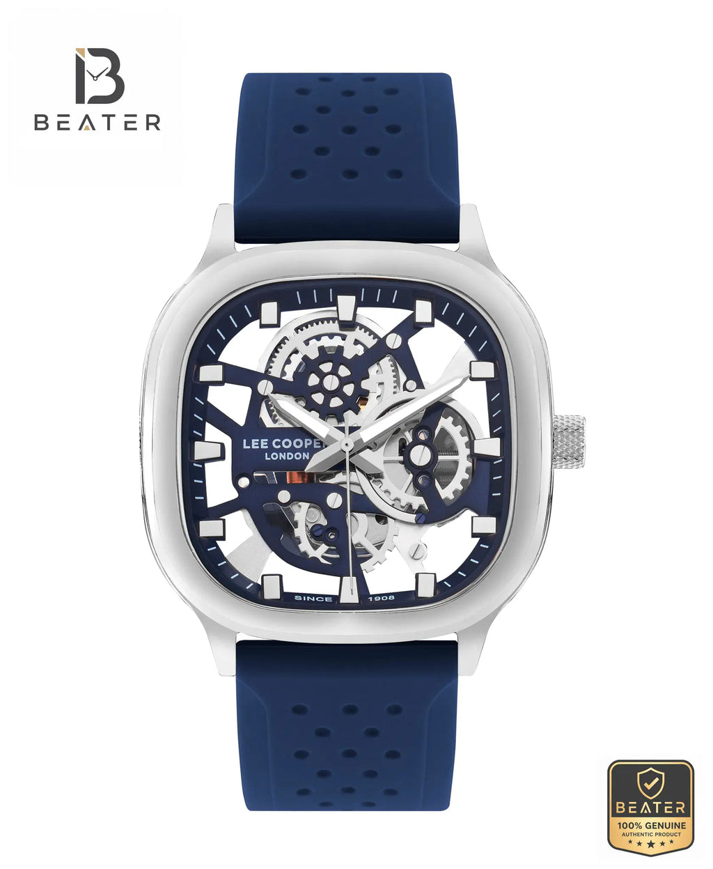 Lee Cooper LC07973.399 Men's Watch Front Dark Blue Dial View - Beater