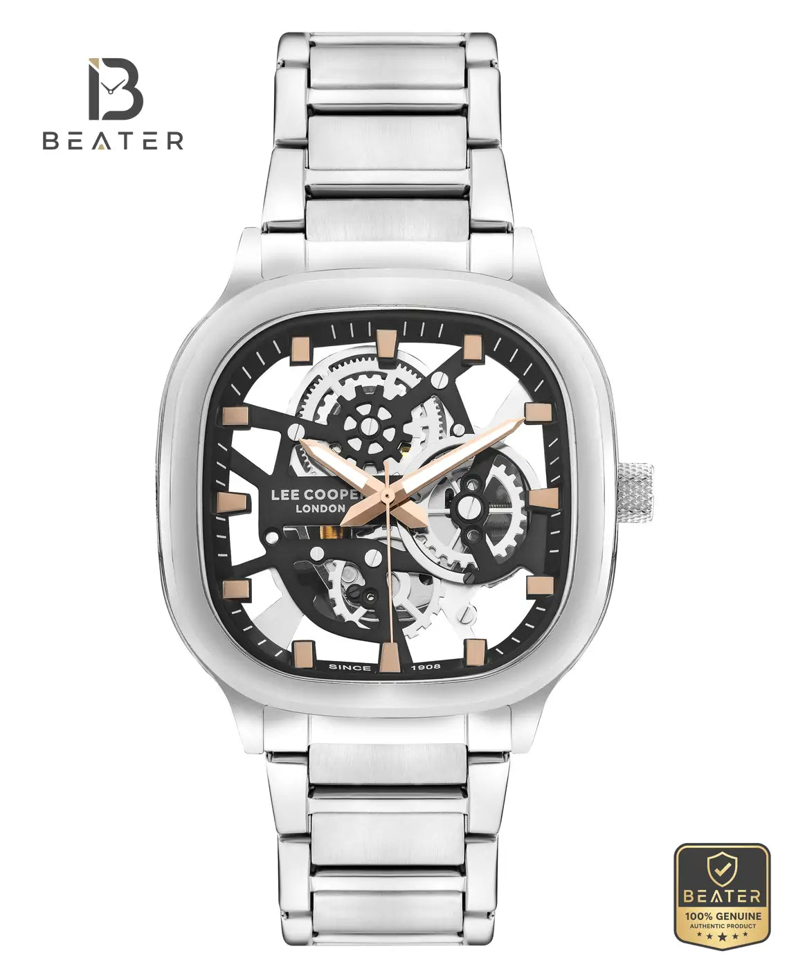 Lee Cooper LC07974.340 Men's Brown Dial Watch Front View - Beater