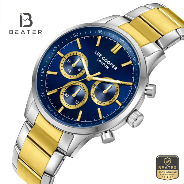 Lee Cooper LC07998.290 Dark Blue Dial Case and Bezel Profile - Beater