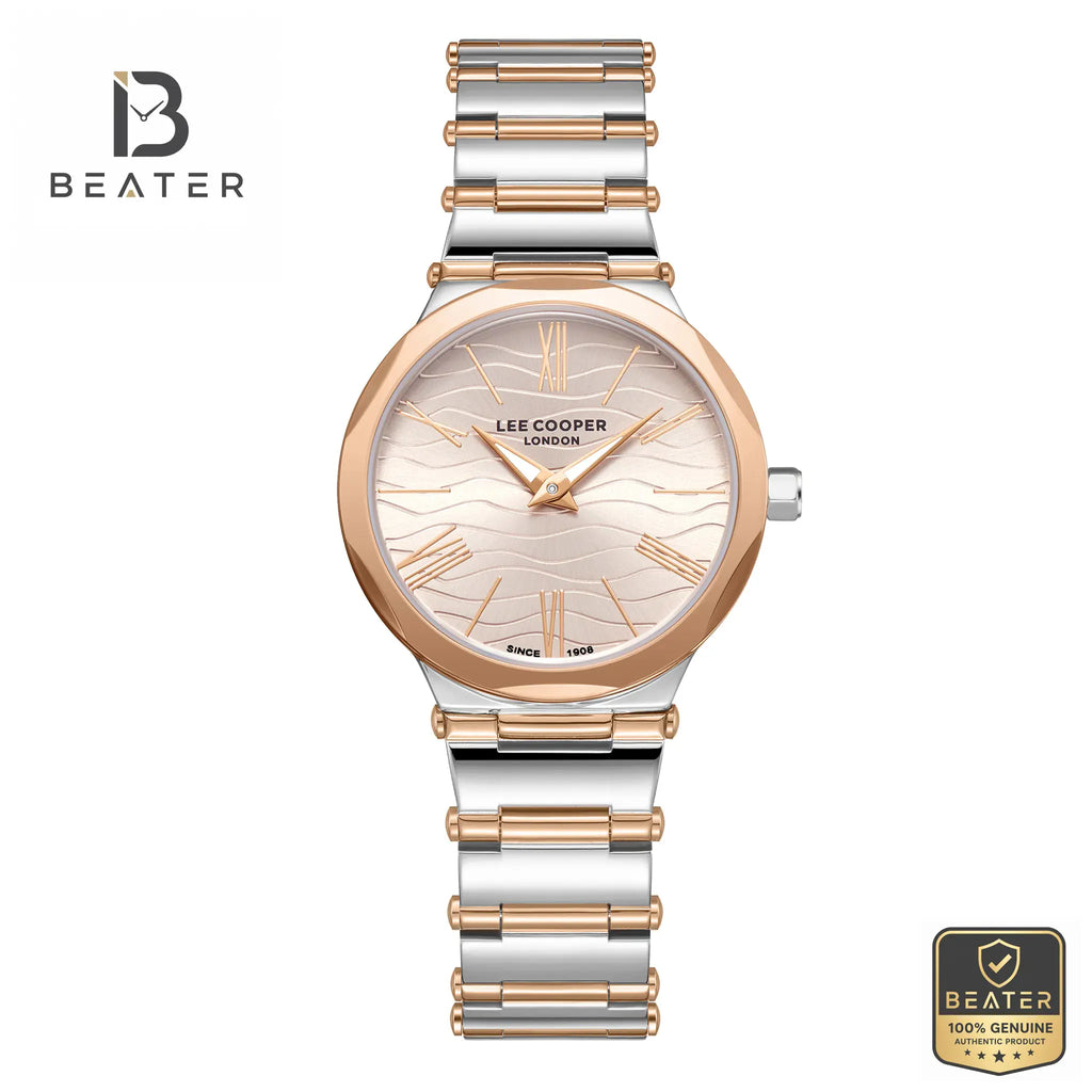 Lee Cooper LC08000.560 Women's Beige Dial Watch Front View - Beater