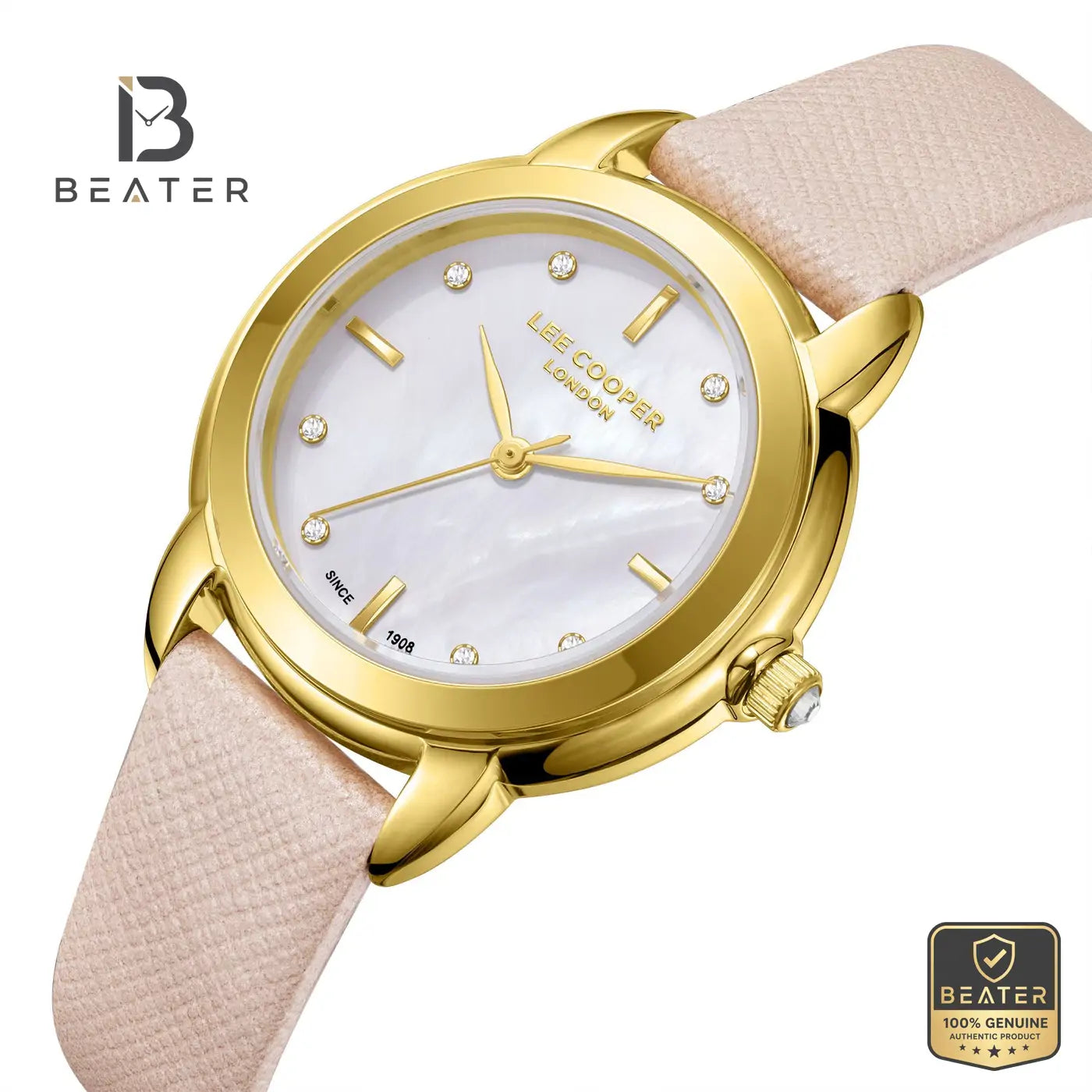 Lee Cooper LC08025.120 Women's MOP Leather Strap Watch Secondary image