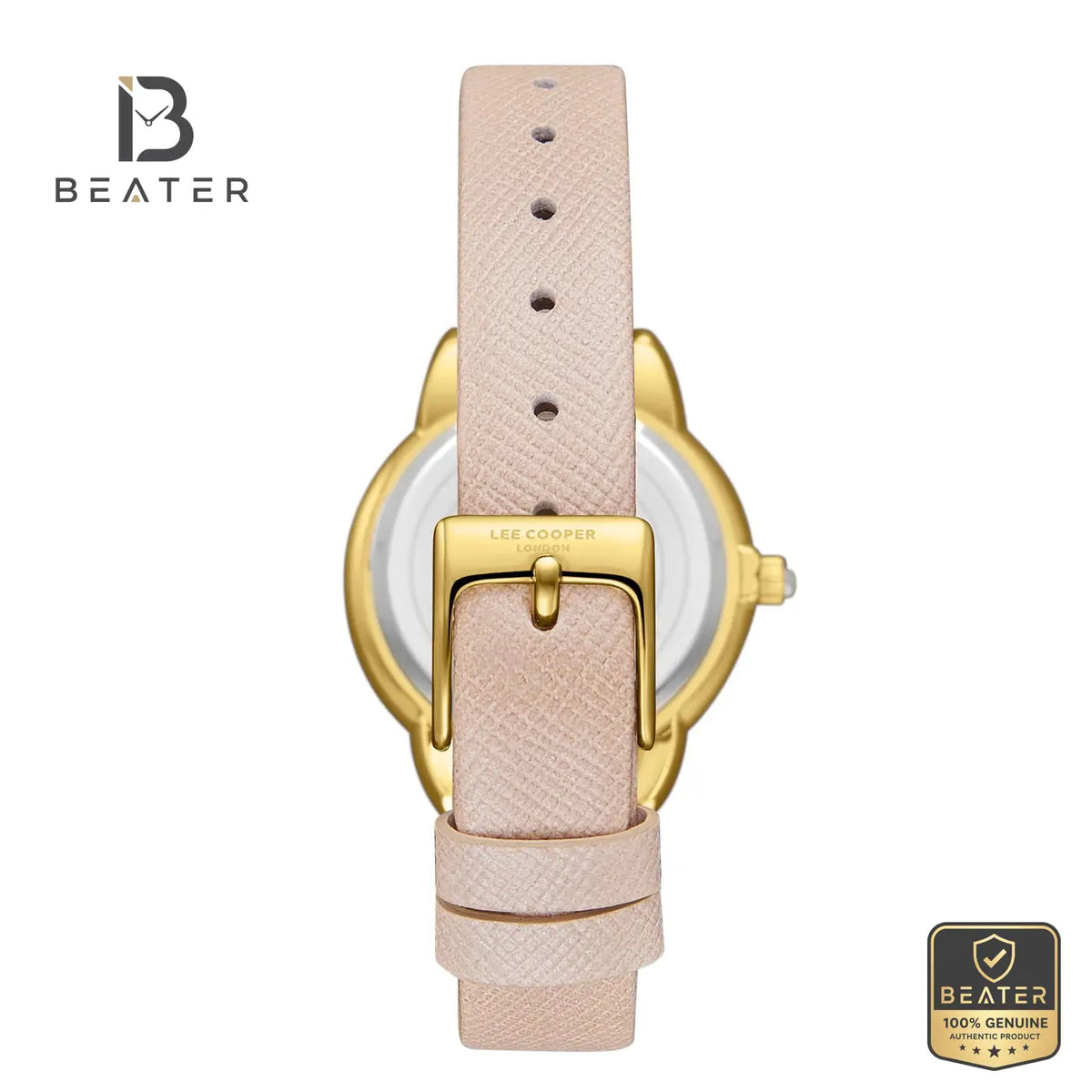 Lee Cooper LC08025.120 Women's Gold Plated Watch View 4 - Beater