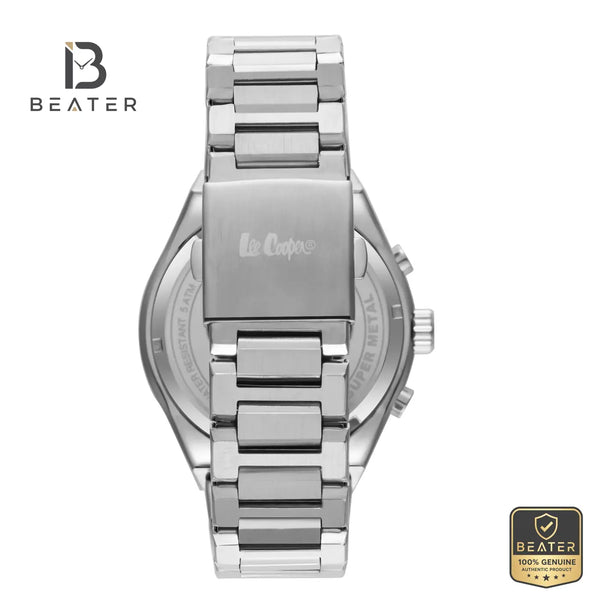 Lee Cooper LC08026.350 Men's Silver Metal Bracelet Watch Side View - Beater