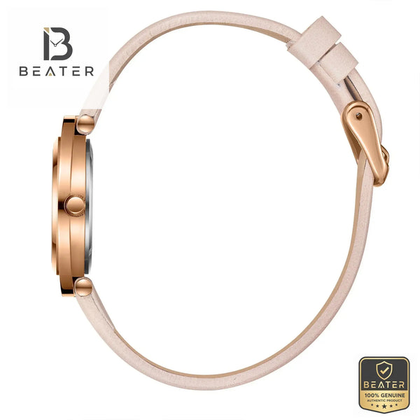 Lee Cooper LC08034.424 Women's Light Brown Leather Band Detail - Beater