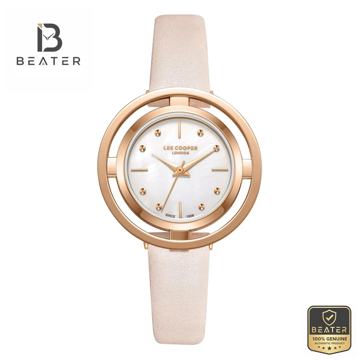 Lee Cooper LC08034.424 Women's MOP Dial Watch Front View - Beater Main image