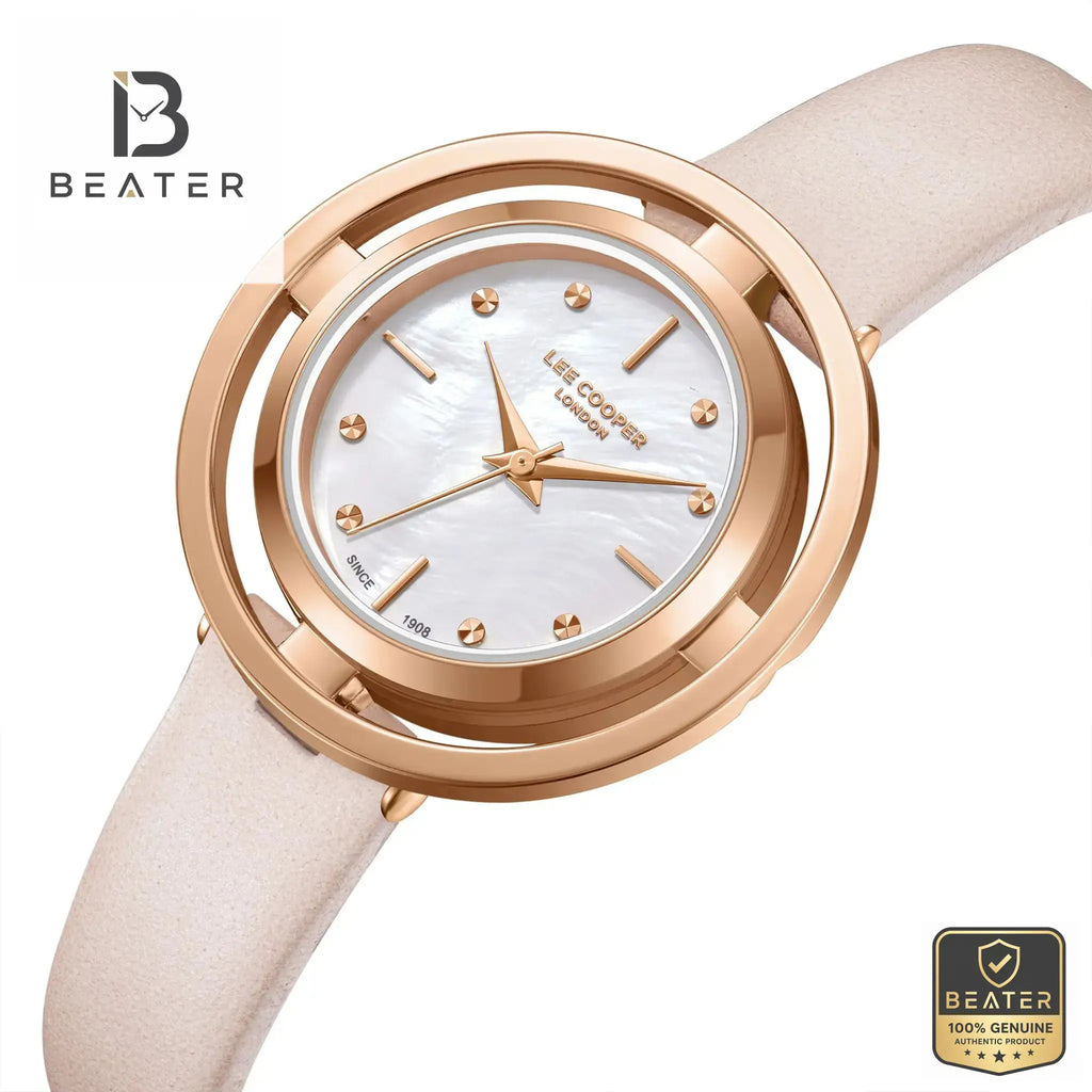 Lee Cooper LC08034.424 Women's Rose Gold SuperMetal Case Profile - Beater