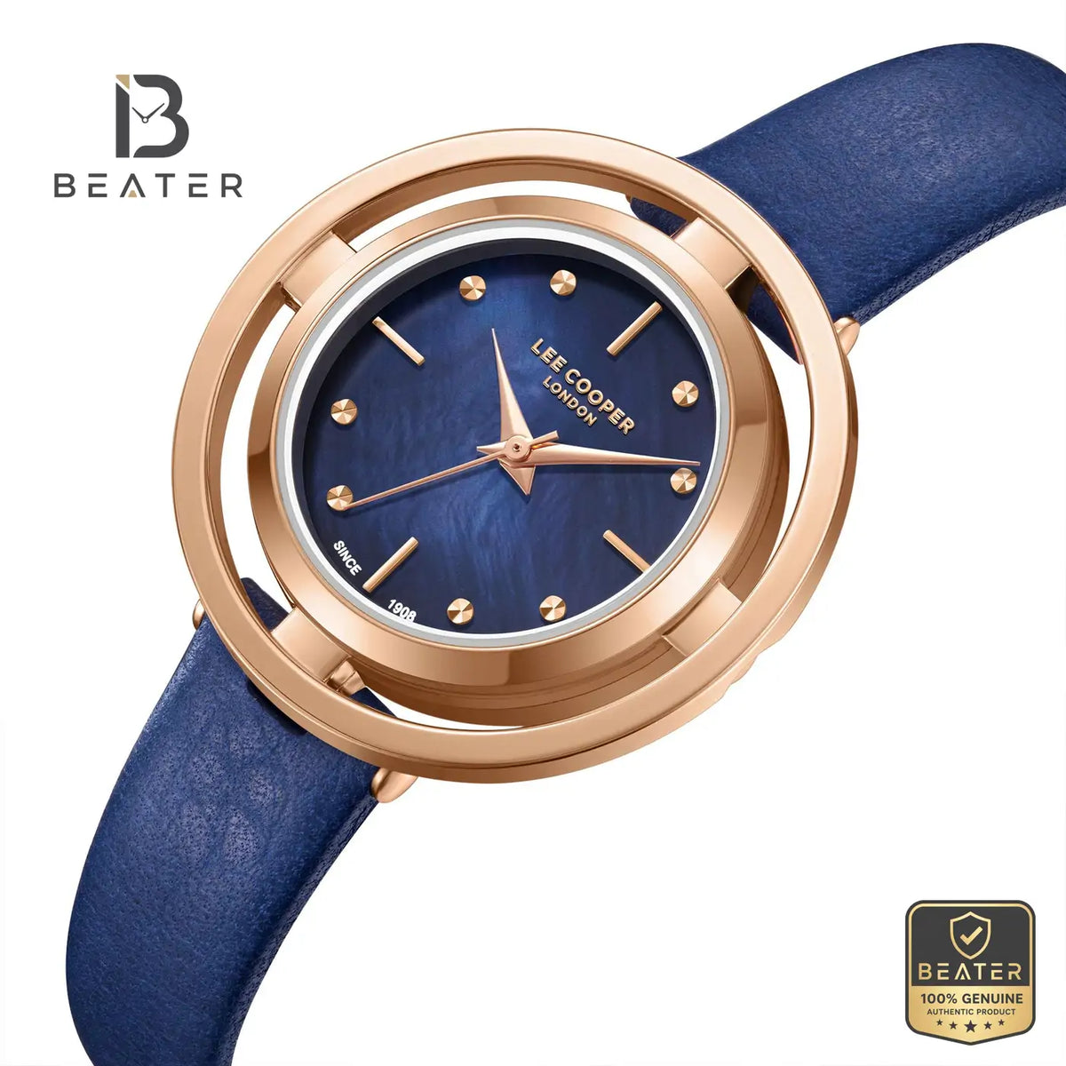 Lee Cooper LC08034.499 Women's Rose Gold Plated Case & Bezel Profile - Beater