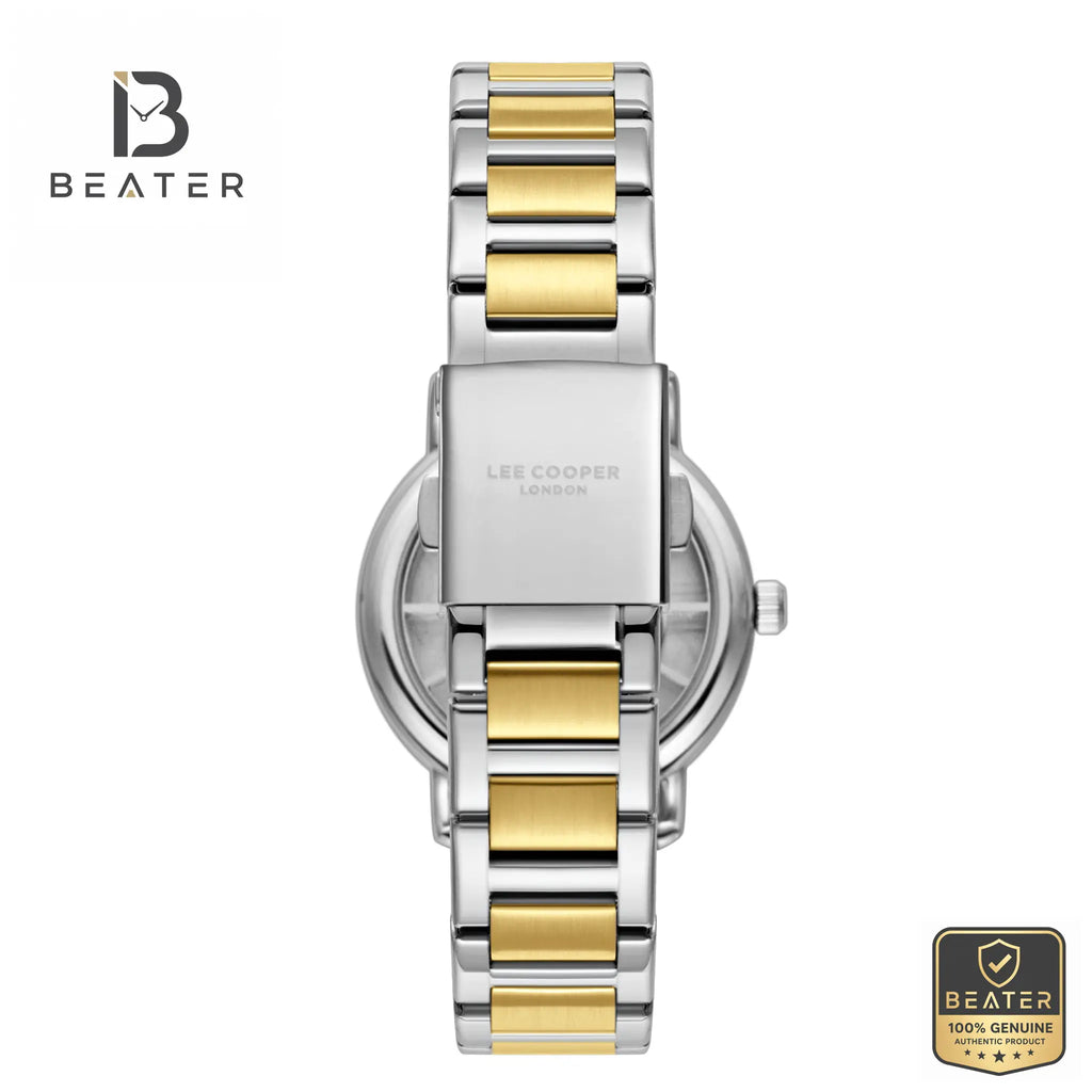 Lee Cooper LC08037.230 Silver/Gold Case & Metal Band Profile - Beater
