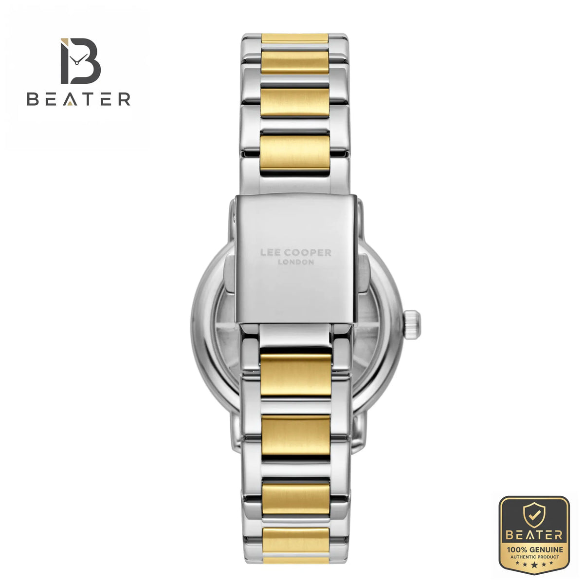 Lee Cooper LC08037.230 Silver/Gold Case & Metal Band Profile - Beater