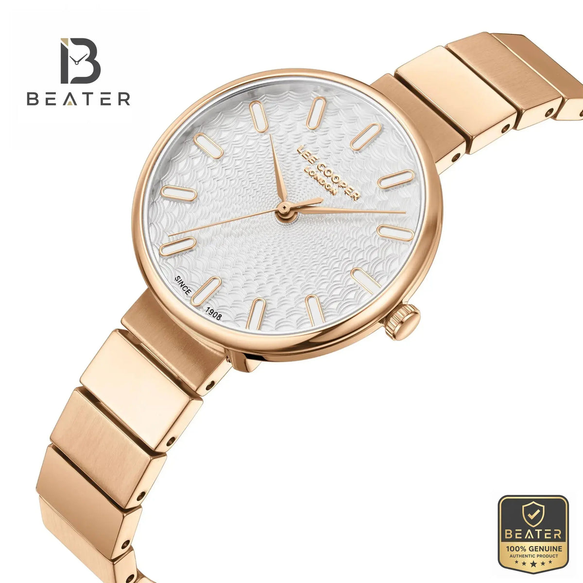 Lee Cooper LC08069.430 Women's Rose Gold Case Profile - Beater