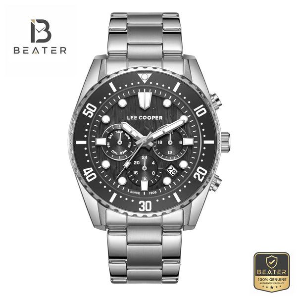 Lee Cooper LC08101.350 Men's Black Dial Watch Front View - Beater