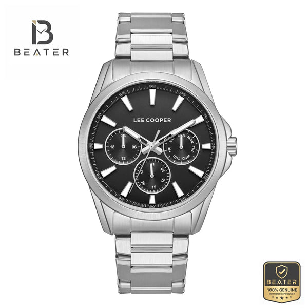 Lee Cooper LC08105.350 Men's Black Dial Watch Front View - Beater