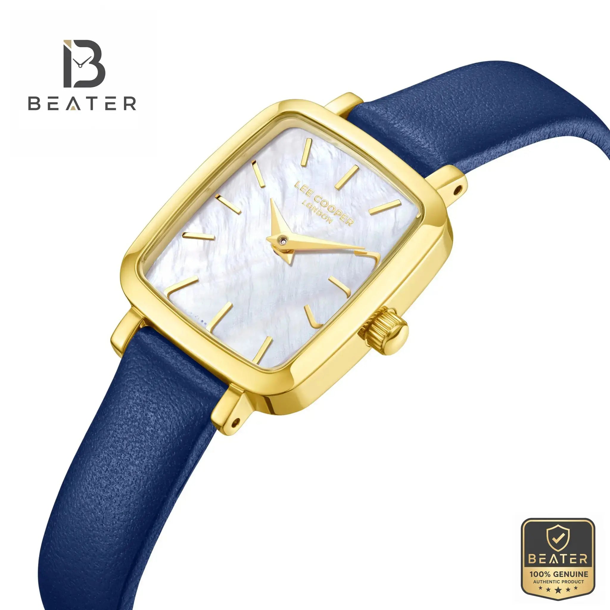 Lee Cooper LC08151.129 Women's Dark Blue Leather Strap Watch Secondary image