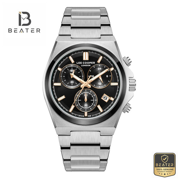 Lee Cooper LC08188.650 Men's Black Dial Watch Front View - Beater