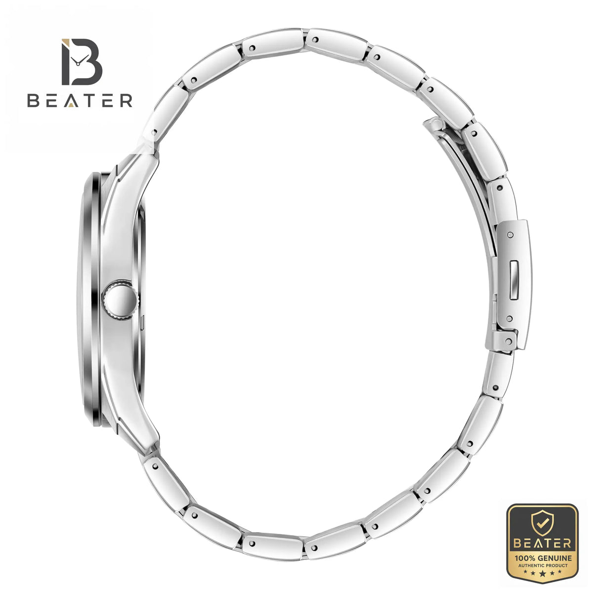 Lee Cooper LC08231.350 Men's Silver Metal Band Detail - Beater