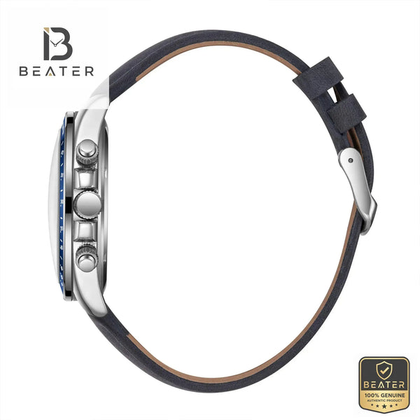 Lee Cooper LC08233.399 Men's Dark Blue Leather Strap Detail - Beater