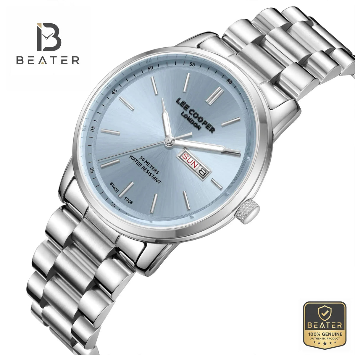 Lee Cooper LC08236.300 Blue Dial Case & Bezel Profile - Beater
