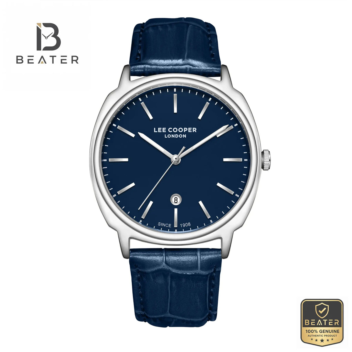 Lee Cooper LC08248.399 Men's Dark Blue Watch Front Dial View - Beater