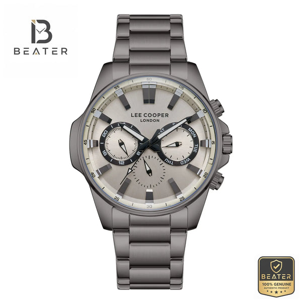 Lee Cooper LC08253.060 Men's Gray Watch Front Dial View - Beater