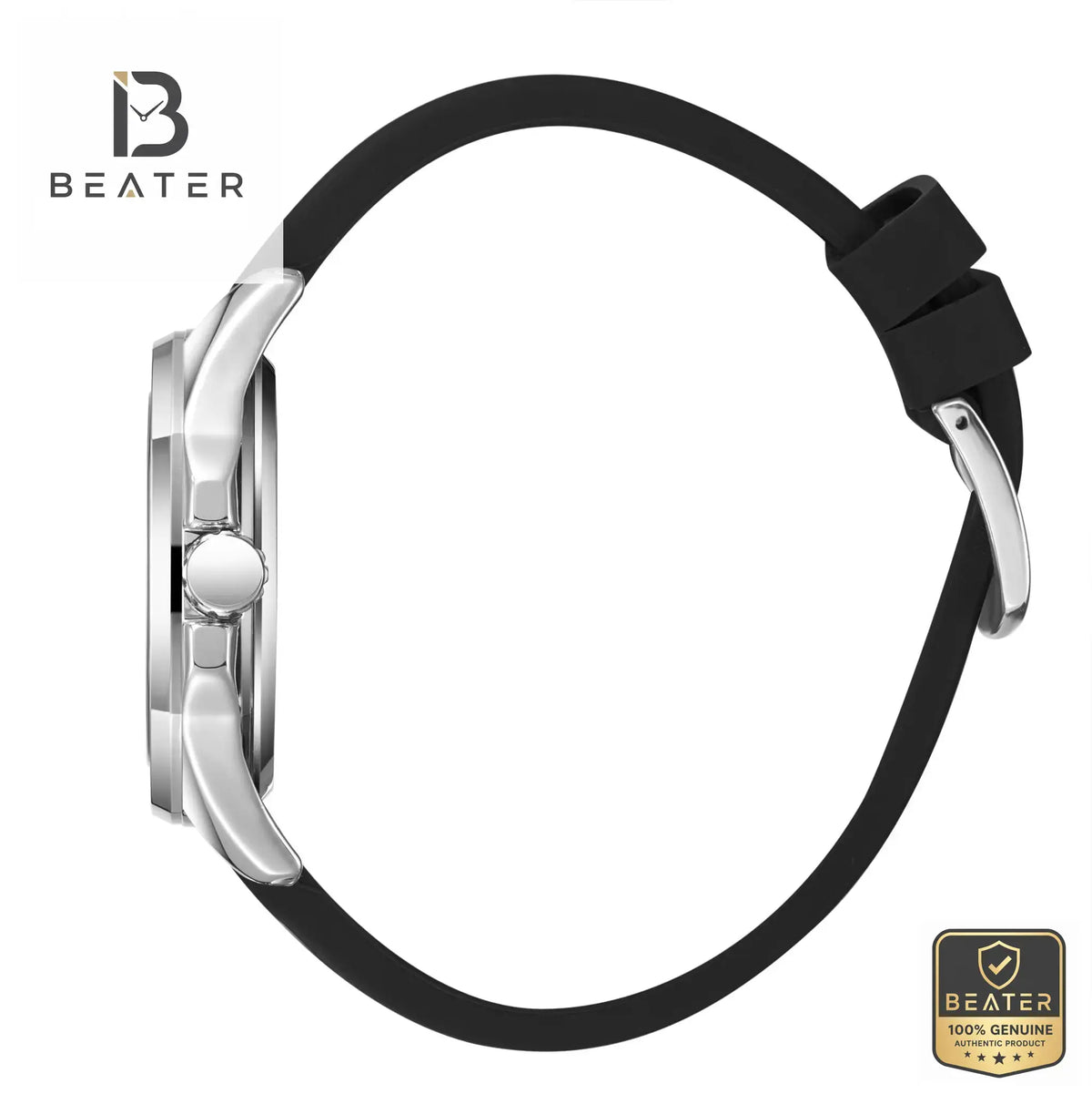 Lee Cooper LC08254.351 Black Silicone Band Detail - Beater