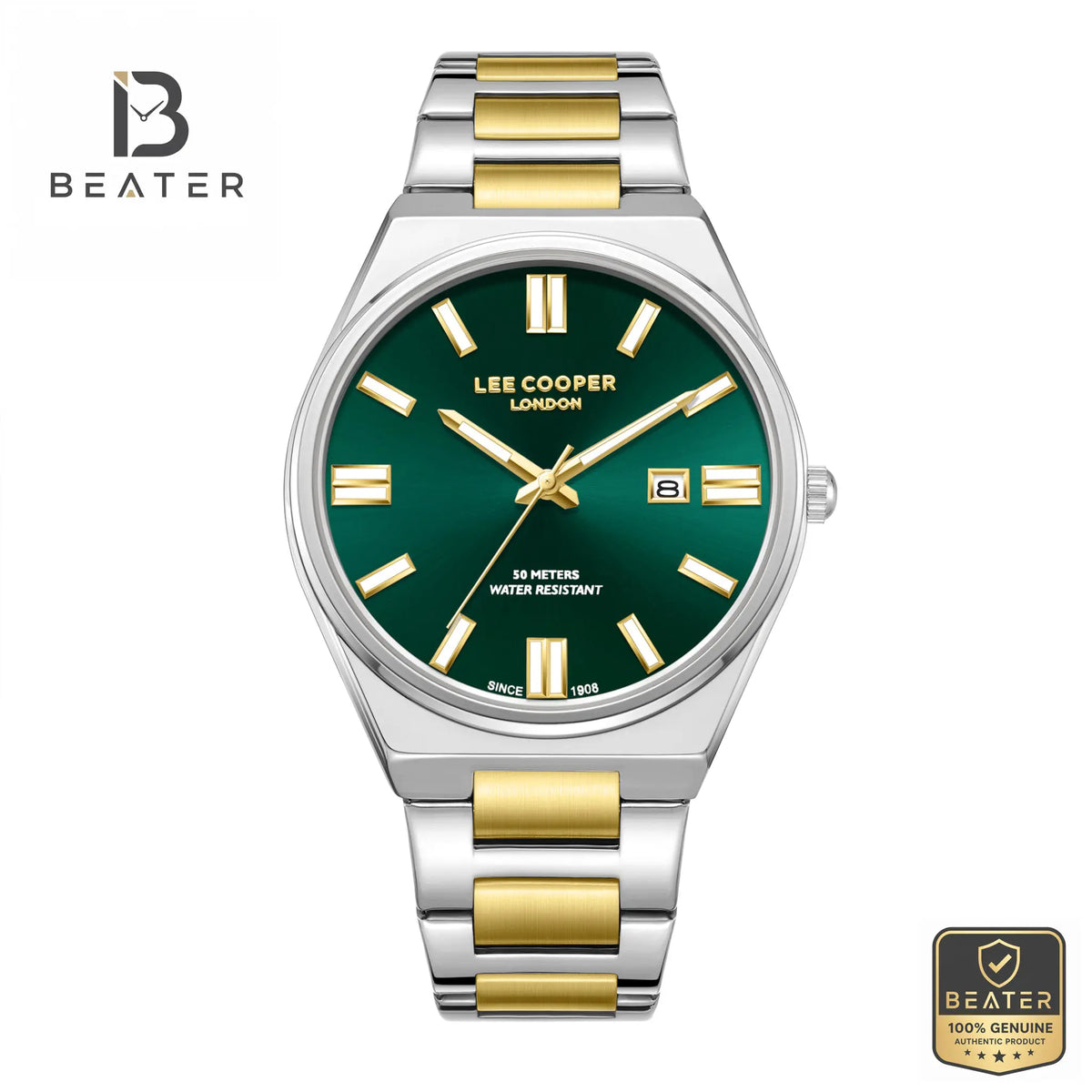 Lee Cooper LC08262.270 Men's Dark Green Watch Front Dial View - Beater Main image