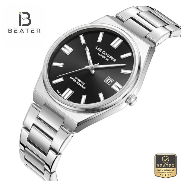 Lee Cooper LC08262.350 Men's Black Dial Case Profile - Beater