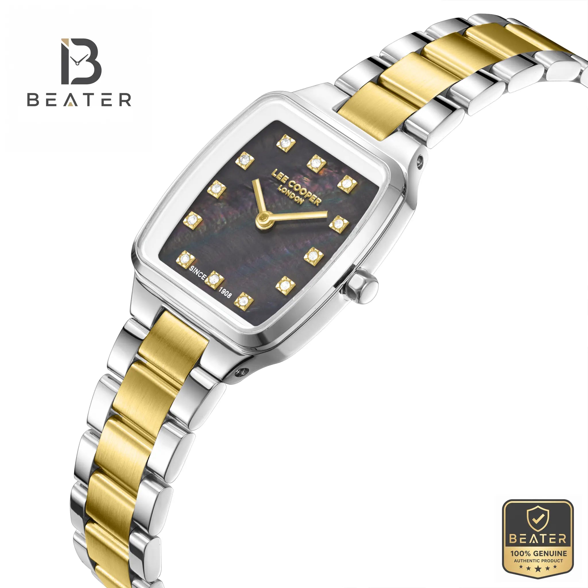 Lee Cooper LC08266.250 Women's Black Mother of Pearl Metal Bracelet Watch Secondary image