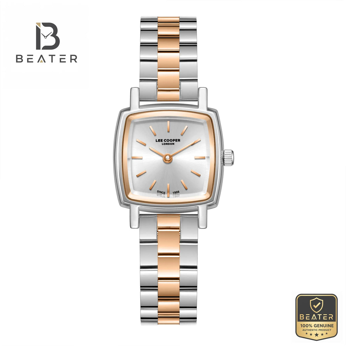 Lee Cooper LC08283.530 Women's Watch Silver Dial Front View - Beater