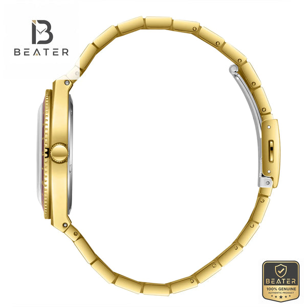 Lee Cooper LC08284.140 Men's Gold Metal Band Detail - Beater