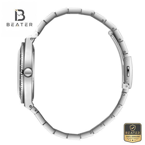 Lee Cooper LC08284.300 Men's Silver Metal Band Detail - Beater