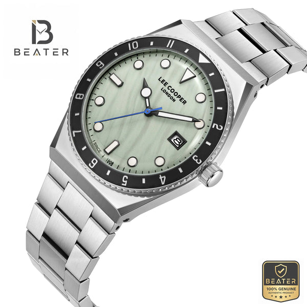 Lee Cooper LC08284.300 Light Green Dial Case & Bezel Profile - Beater