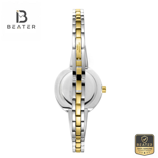 Lee Cooper LC08308.230 Women's Silver and Gold Metal Watch Angle View - Beater