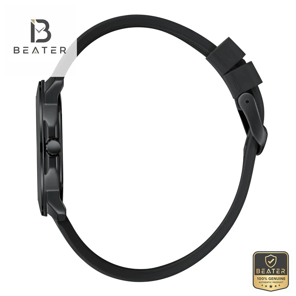 Lee Cooper LC08312.651 Black Silicone Band Detail - Beater