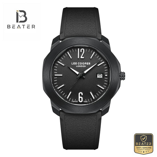 Lee Cooper LC08312.651 Men's Black Watch Front Dial View - Beater