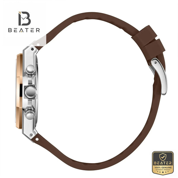 Lee Cooper LC08313.542 Dark Brown Silicone Band & Detail - Beater