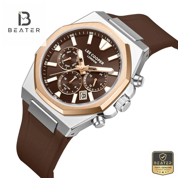 Lee Cooper LC08313.542 Dark Brown Case & Bezel Profile - Beater