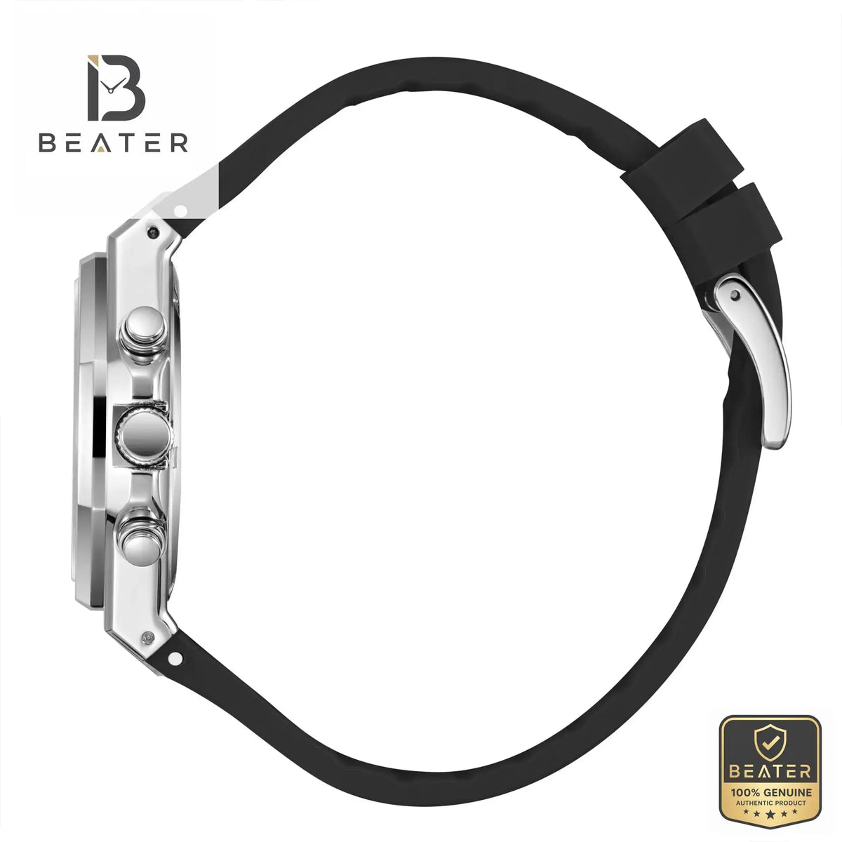 Lee Cooper LC08313.651 Black Silicone Band & Detail - Beater