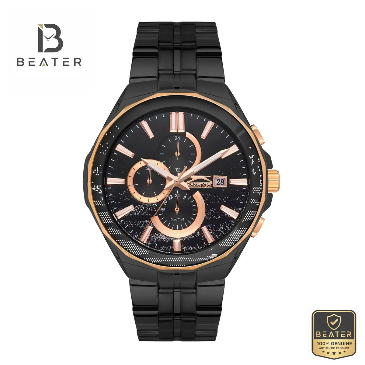Slazenger SL.09.2129.2.03 Men's Supermetal Bracelet Watch Front View - Beater