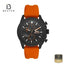 Slazenger SL.09.2153.2.02 Men's Black Dial Orange Rubber Strap Watch Front View - Beater