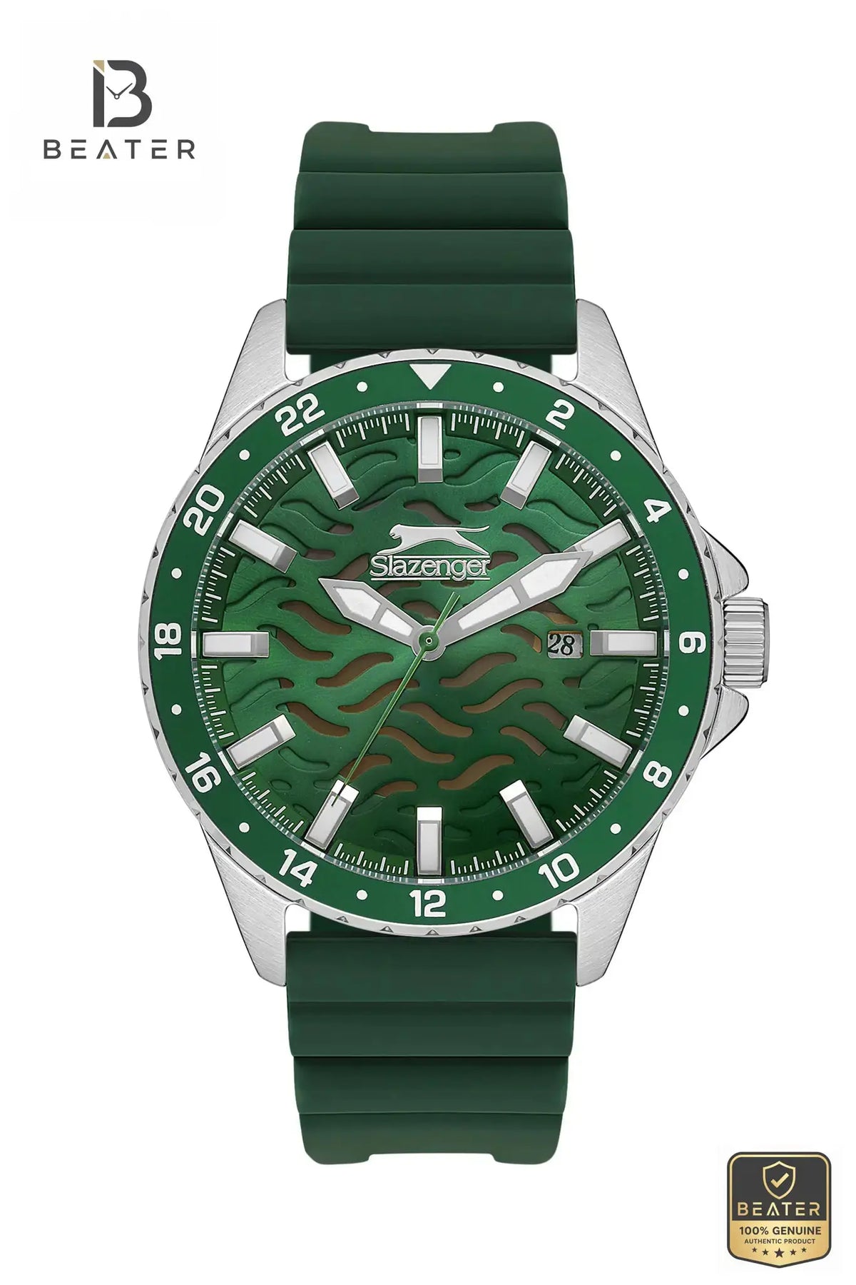 Slazenger SL.9.2224.1.02 Men's Green Dial Watch Front View - Beater Main image