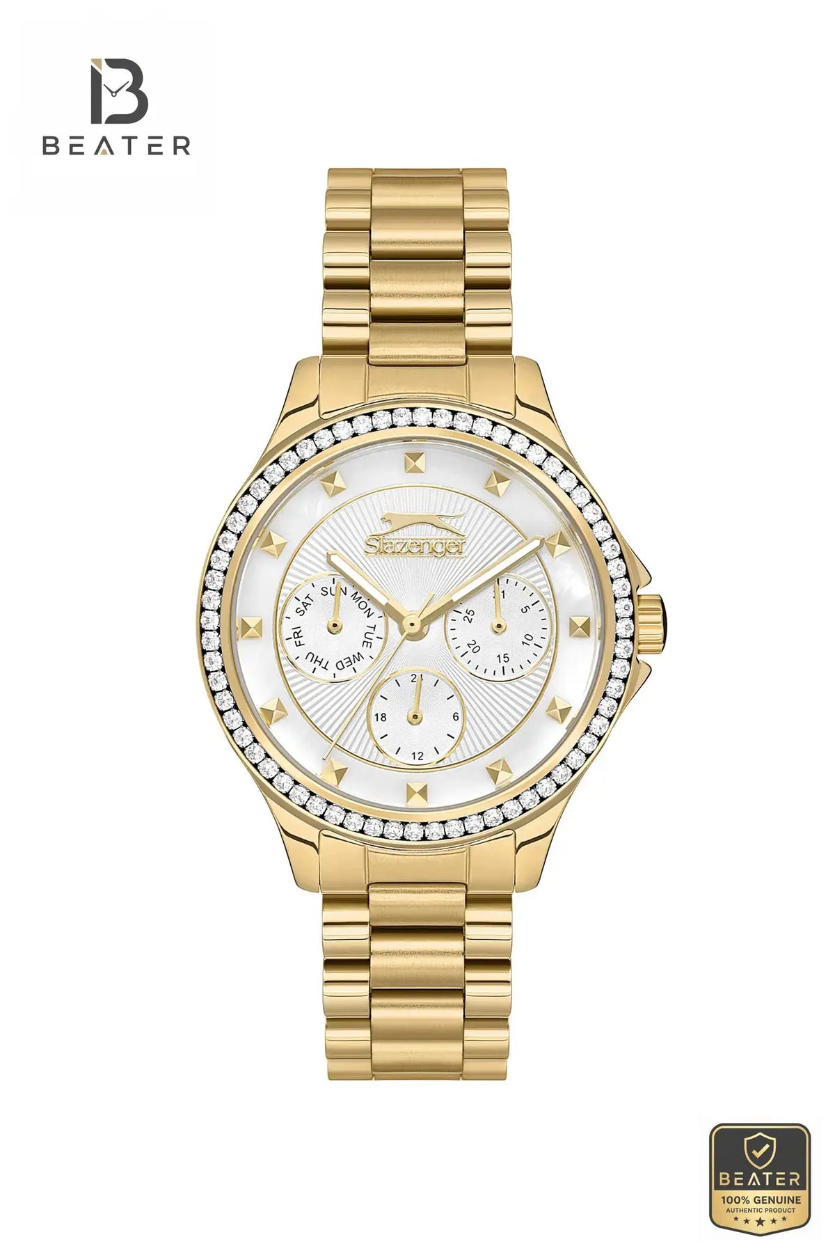 Slazenger SL.9.2241.4.06 Women's MOP Dial Watch Front View - Beater Main image