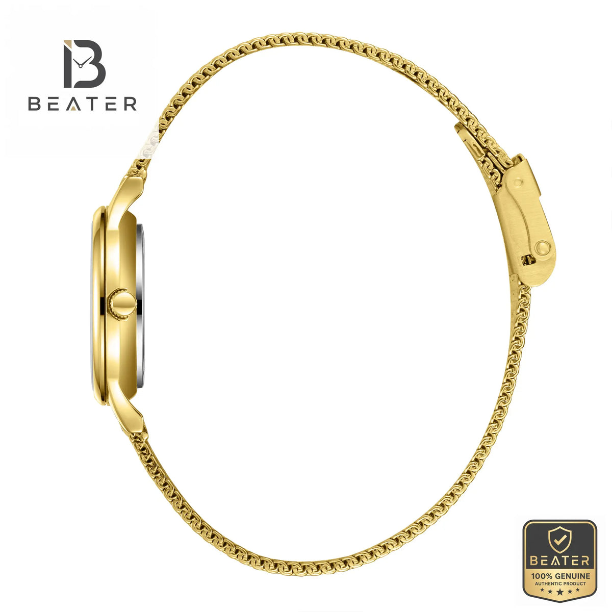 Slazenger SL.9.2458.3.03 Women's Gold Mesh Band Detail - Beater