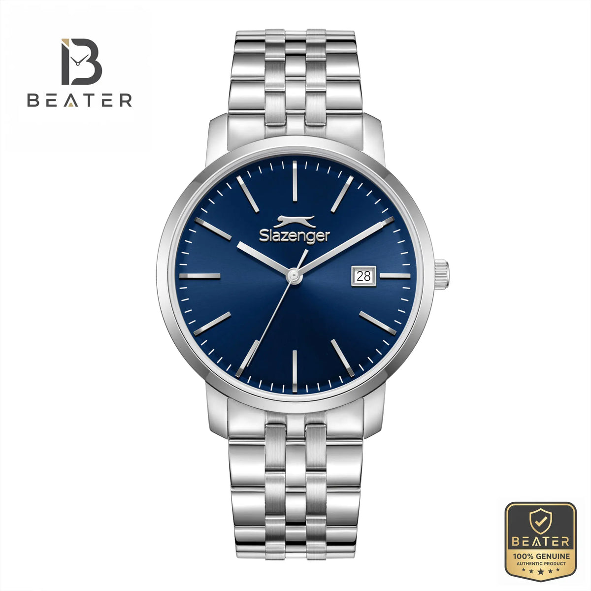 Slazenger SL.9.2529.1.02 Men's Dark Blue Dial Watch Front View - Beater Main image