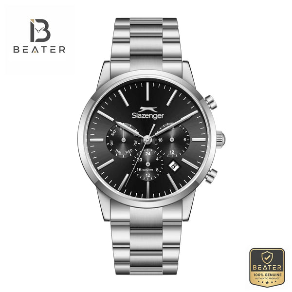 Slazenger SL.9.2545.2.01 Men's Black Dial Watch Front View - Beater