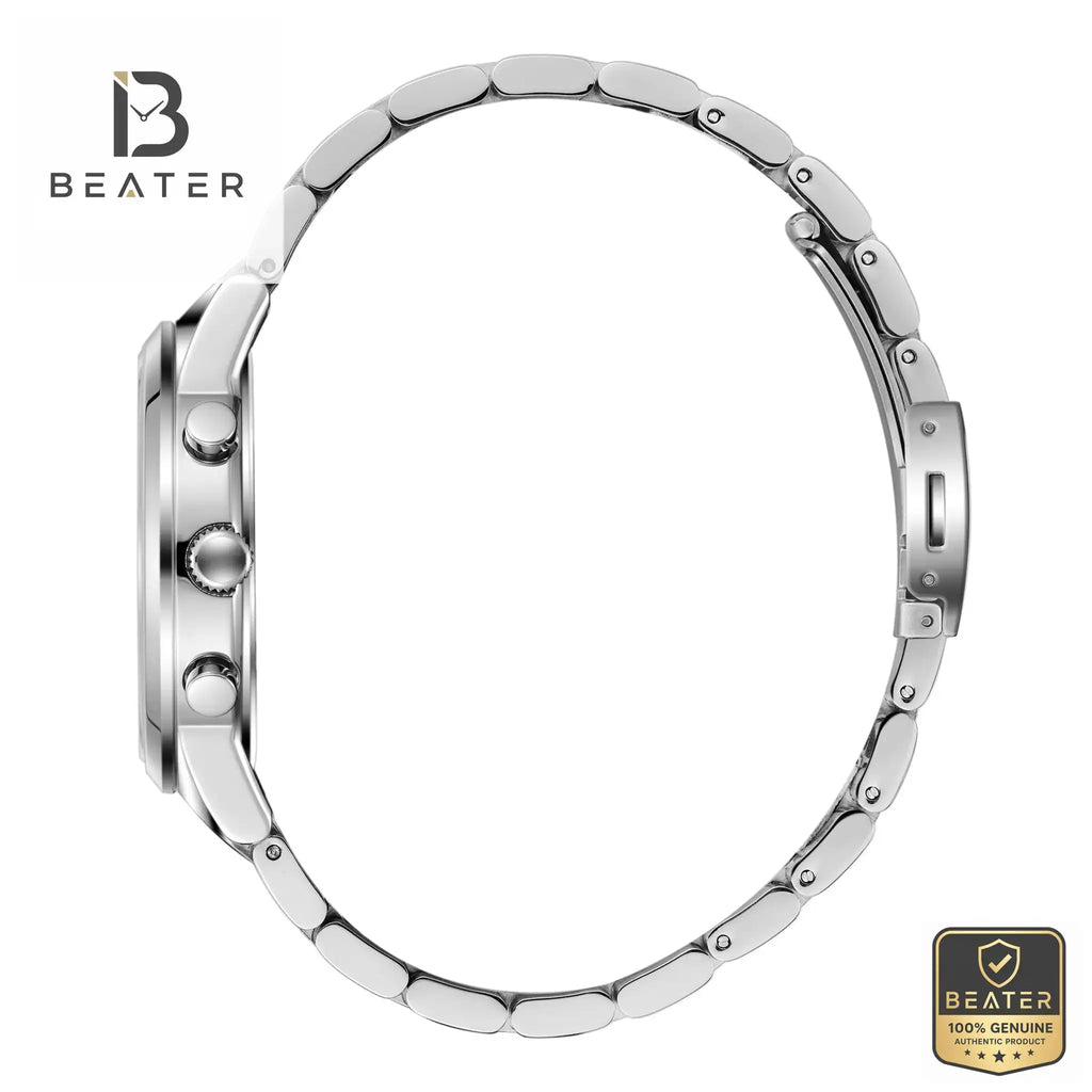 Slazenger SL.9.2545.2.01 Men's Silver Metal Band Detail - Beater