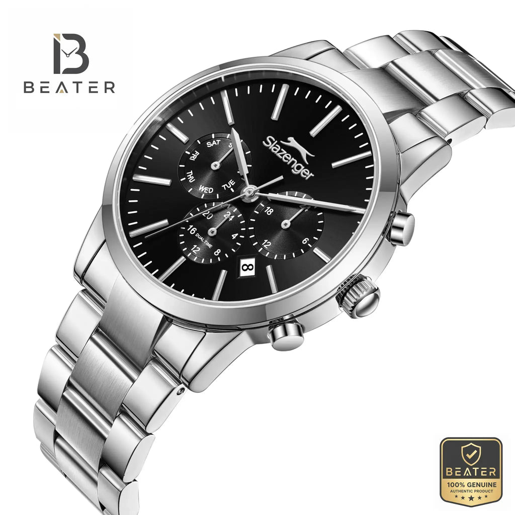 Slazenger SL.9.2545.2.01 Men's Silver Stainless Steel Case Profile - Beater