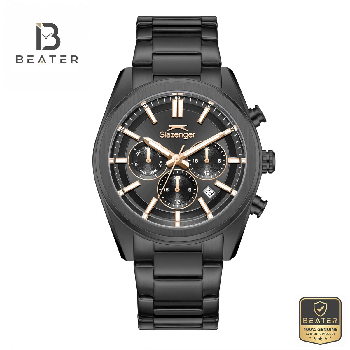 Slazenger SL.9.2554.2.05 Men's Gun Dial Watch Front View - Beater Main image
