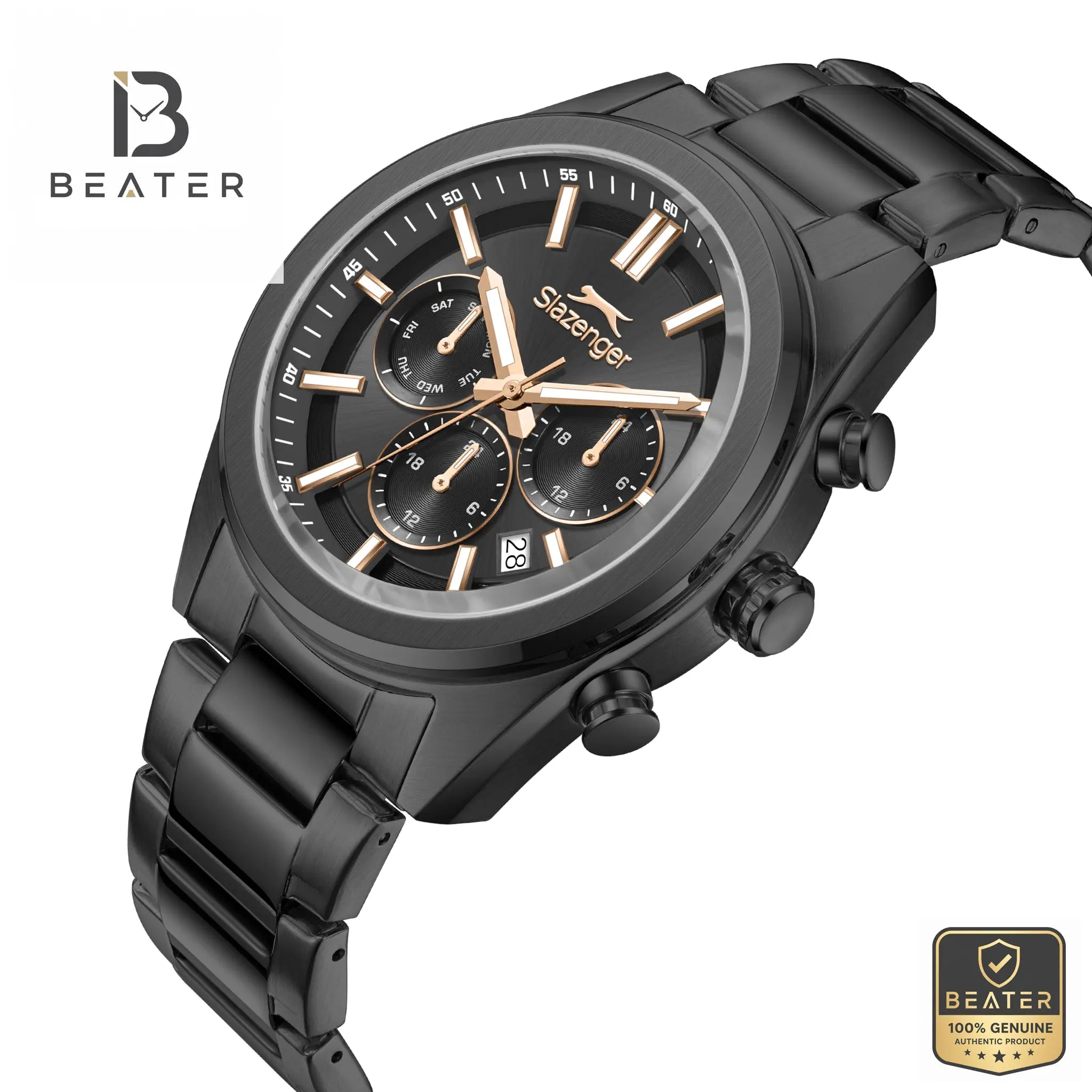 Slazenger SL.9.2554.2.05 Men's Gun Metal Strap Watch Secondary image