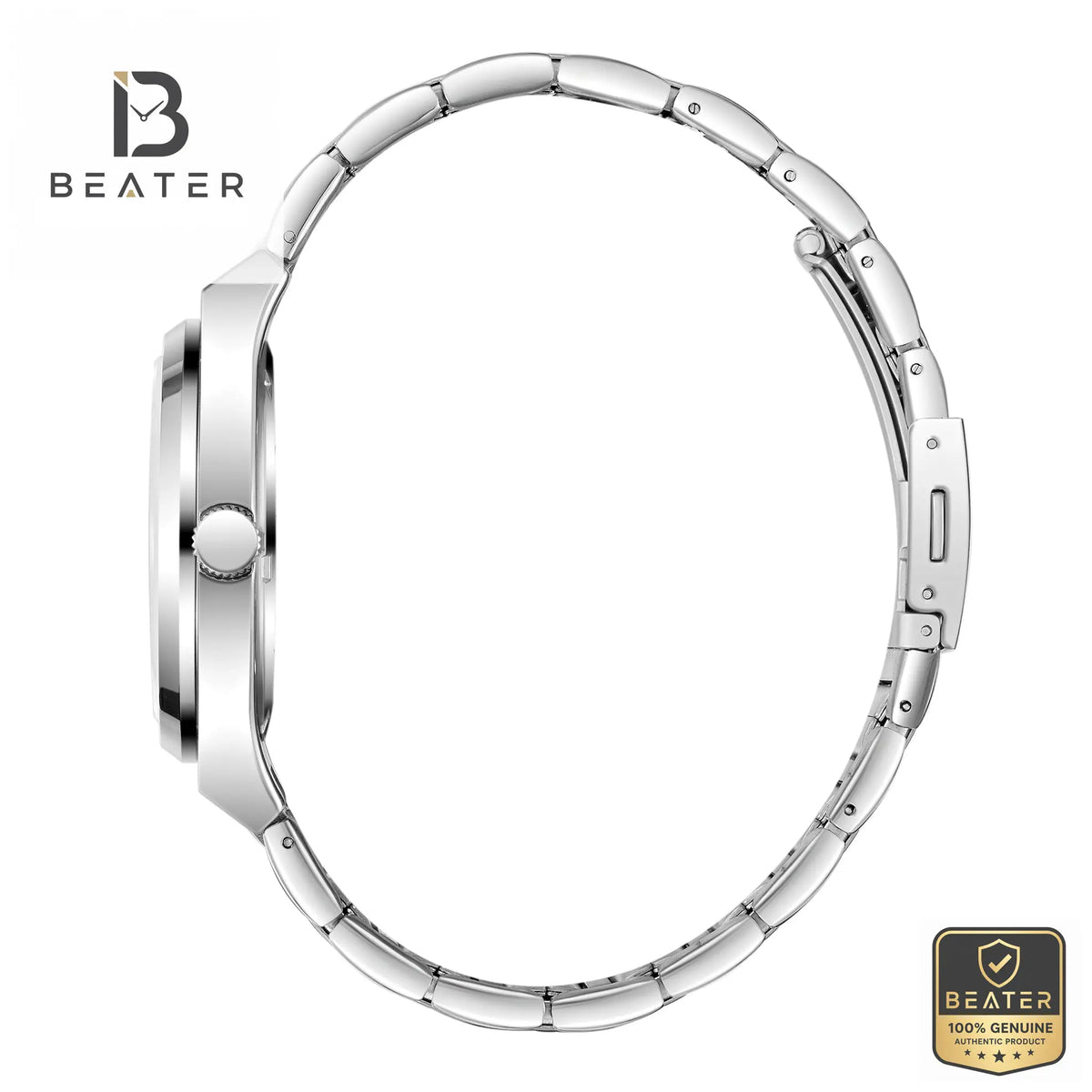 Slazenger SL.9.2555.2.07 Men's Silver Metal Band Detail - Beater